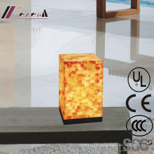 Modern Hotel Decorative Natual Shell Square Bedside Table Lamp